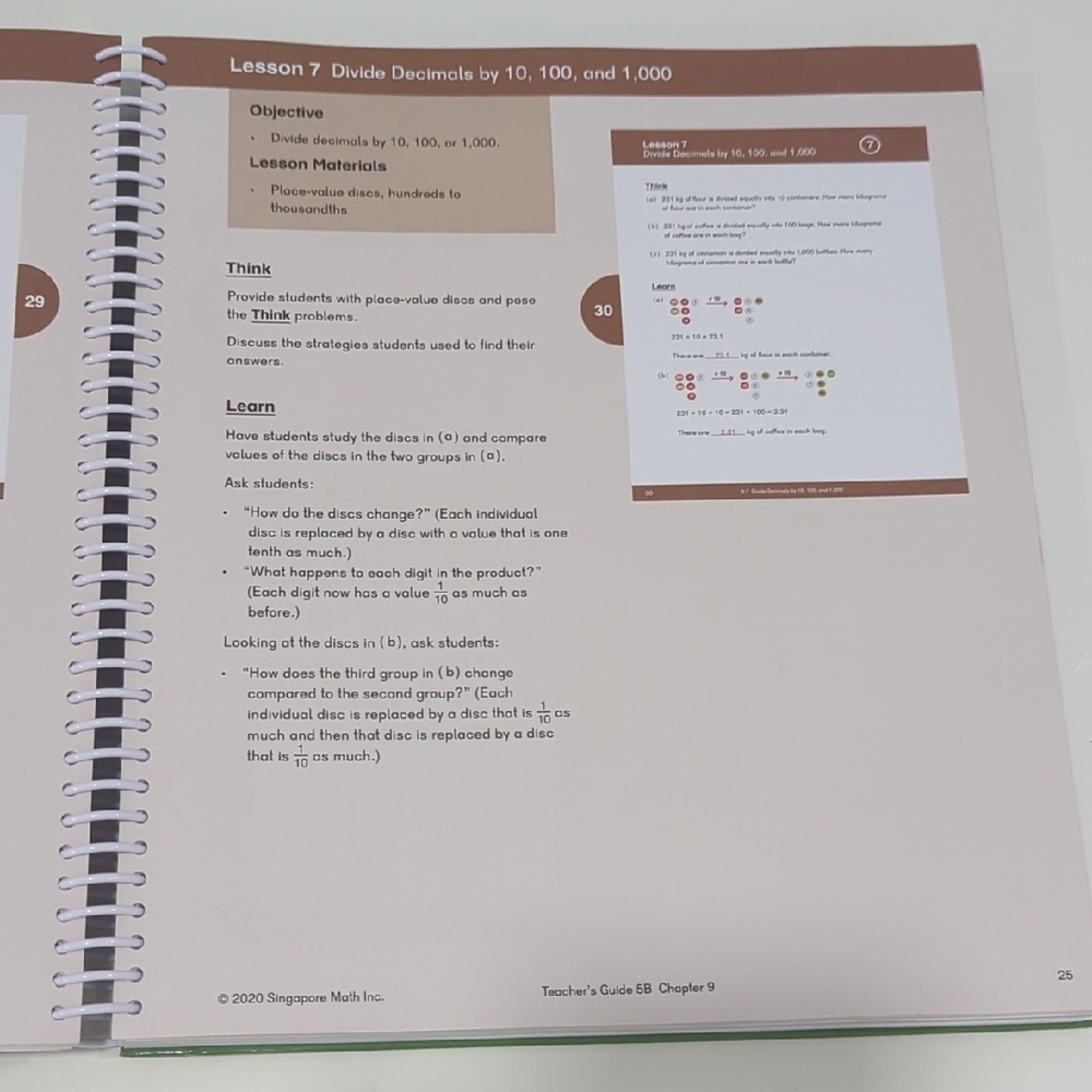 Dimensions Math Teacher's Guide Set - 5A&5B - Picture 2 of 5